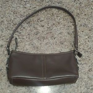 leather dark brown relic purse